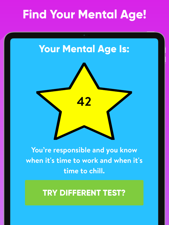 Mental Age Test - Calculator poster