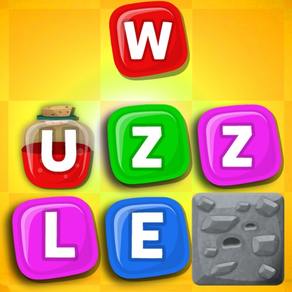 Wuzzle: The word game with color matching. A melhor palavra e jogo de puzzle que mistura quebra-cabeças, anagramas e outros mini-jogos educativos simples de aprender vocabulário. Grátis!