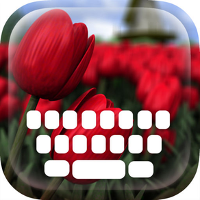 Custom Keyboard Flower and Beautiful Blossoms : Color & Wallpaper Themes in the Garden Style