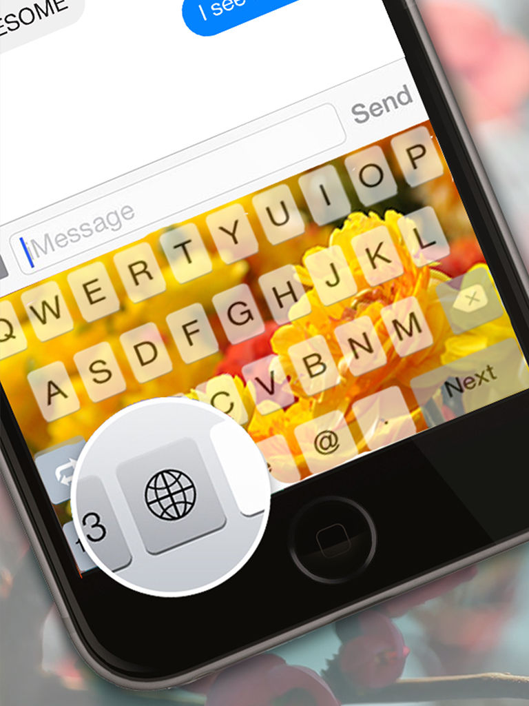 Custom Keyboard Flower and Beautiful Blossoms : Color & Wallpaper Themes in the Garden Style 海報
