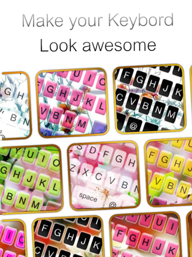 Custom Keyboard Flower and Beautiful Blossoms : Color & Wallpaper Themes in the Garden Style 海報