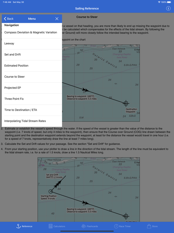 Sailing Reference poster