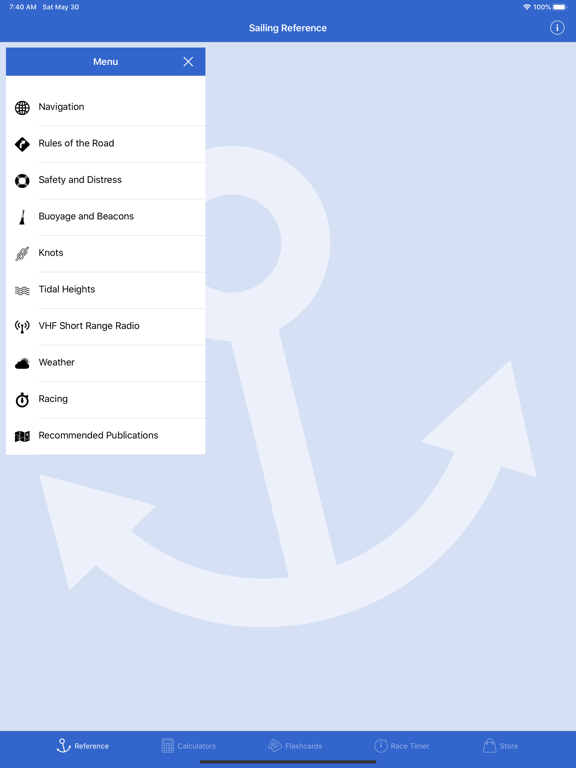 Sailing Reference poster