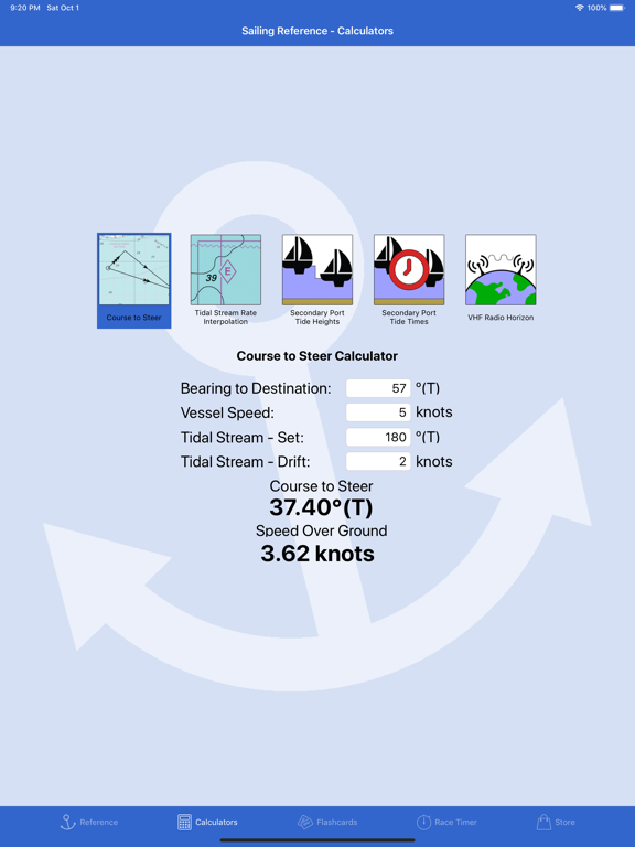 Sailing Reference poster