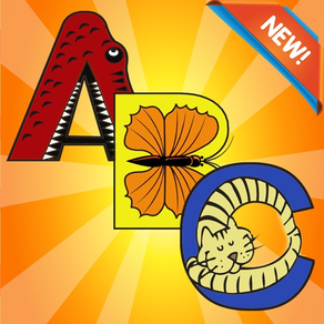 Animais Alphabet Coloring Book Grau 1-6: ABC páginas para colorir jogos de aprendizagem livre para miúdos e crianças