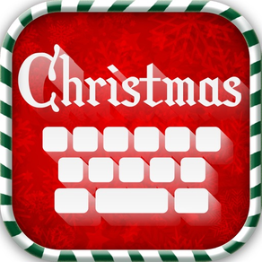 クリスマス キーボード テーマ - 背景, 新しい 絵文字 そして フォント