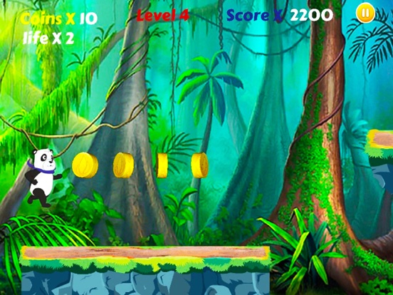Panda Ninja Run in Jungle poster