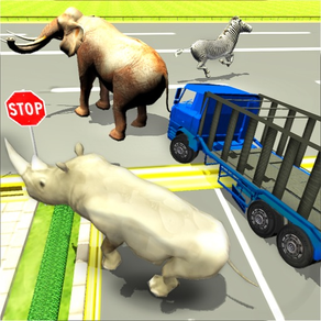 Camión City Zoo Transporte 2016: Gran Camión Transportador Animal conducir y estacionar Simulador