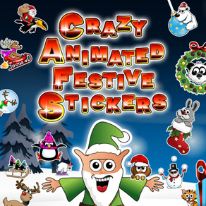 Crazy Animated Festive Stickers