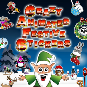 Crazy Animated Festive Stickers