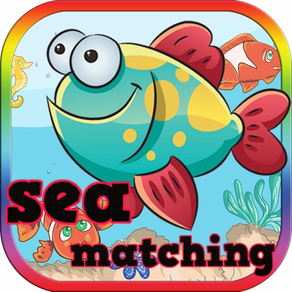Sea Animal Match - Cards Matching Games Kids