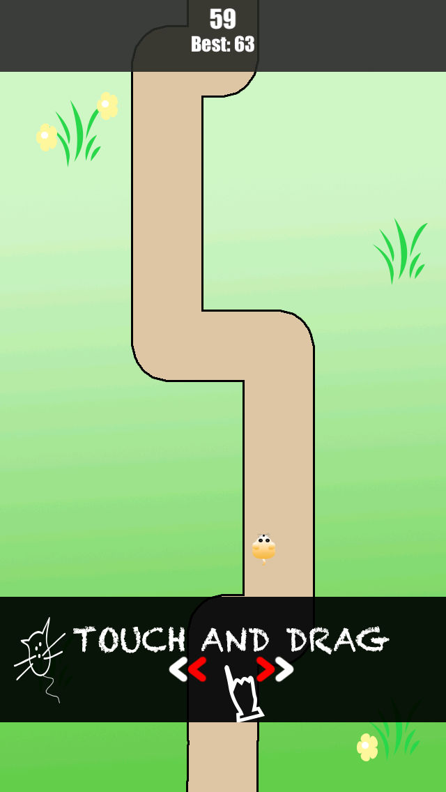 Active Hamster Running In Line - Stay On The Path Game poster