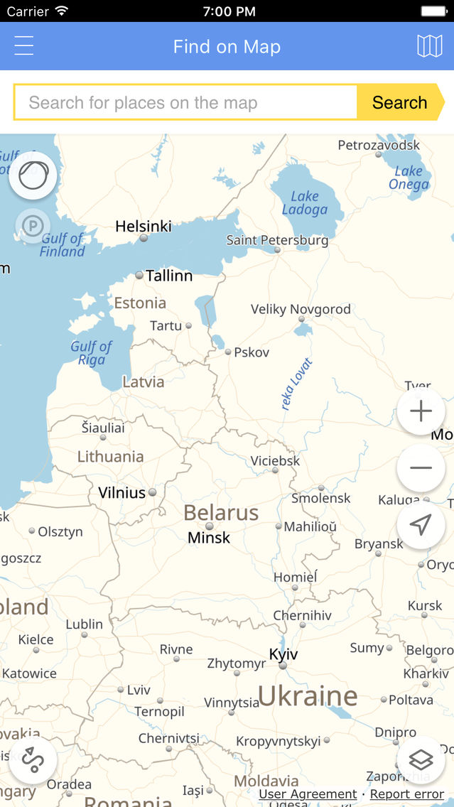 Search on map poster