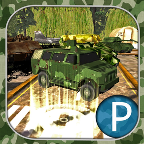 3D Parking and driving in Army training camp soldier simulator mission wargame