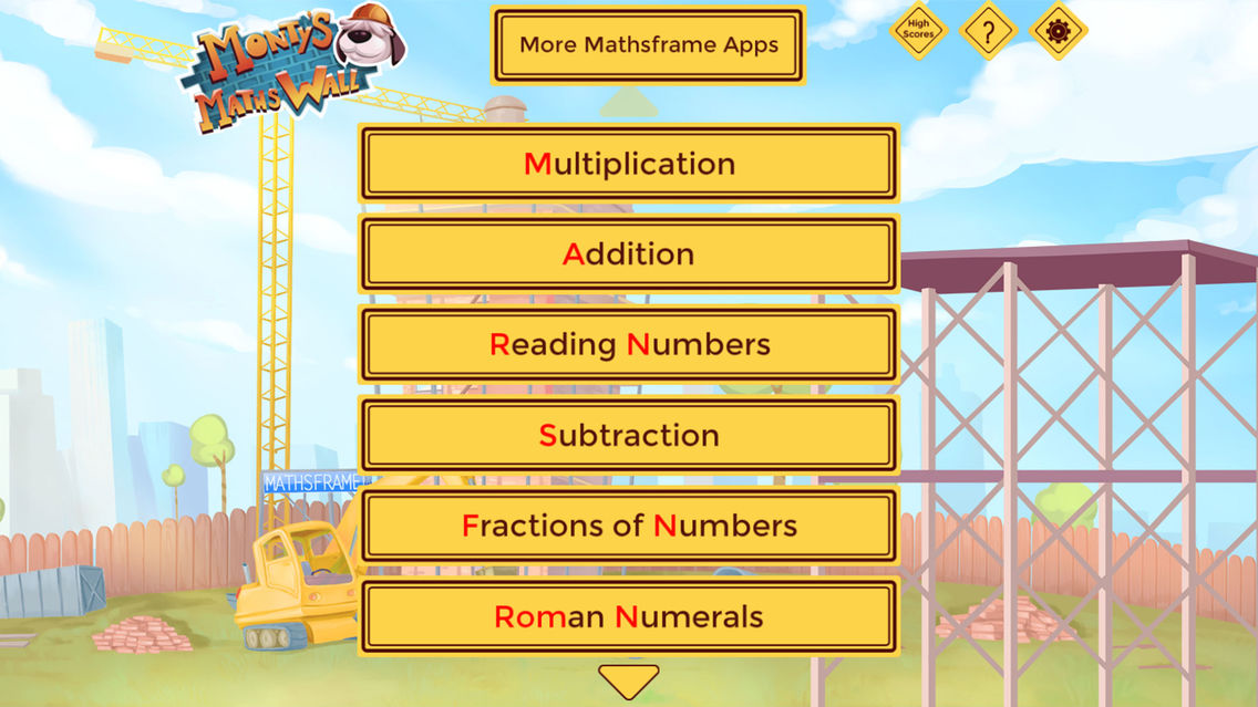 Mounted Math Monty's Maths Wall Free for iOS (iPhone/iPad) - Free Download at AppPure