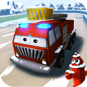 Little Fire Truck in Action - Driving Game With Cartoon Graphics for Kids