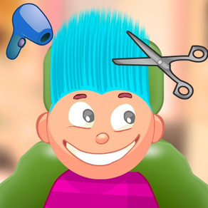 Child game / Crazy Hair Salon (blue hair)