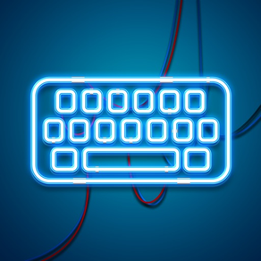 LED Lichter Tastatur – Leuchtende Neon Tastatur Themen und bunte Schriften für iPhone