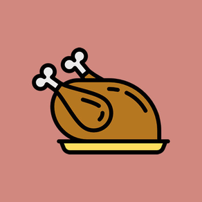 Thanksgiving Stickers - Turkey and stuffing