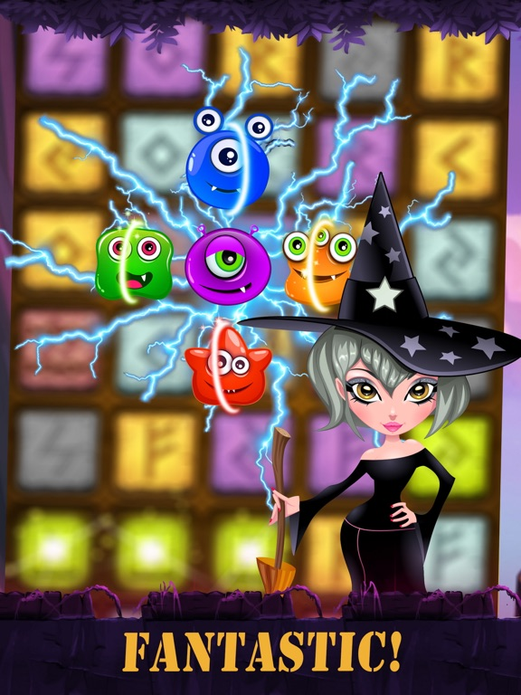 Rescue witch & monster puzzle poster