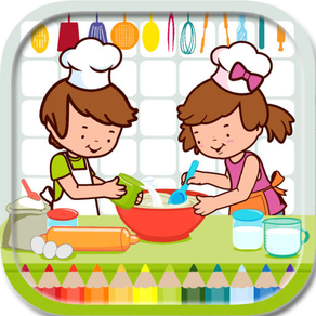 Printable Cooking Coloring Book Game For Kids