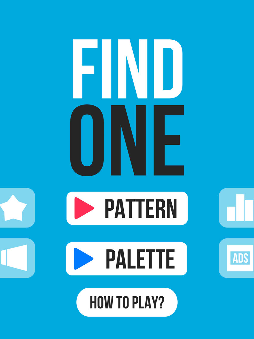 Find One - one different square Plakat