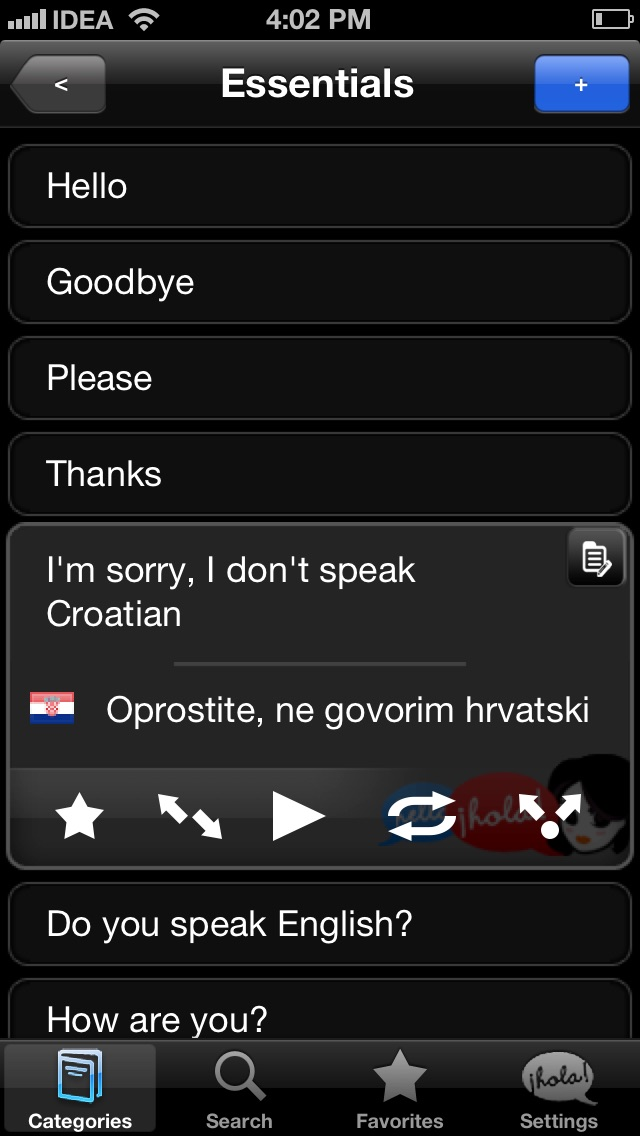 Lingopal Croatian LITE - talking phrasebook poster