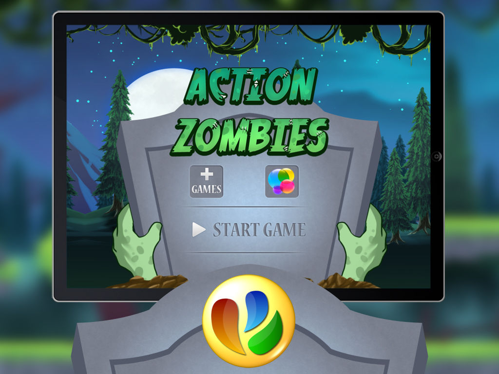 Action Zombies – A Fun Zombie Jump and Run Game poster