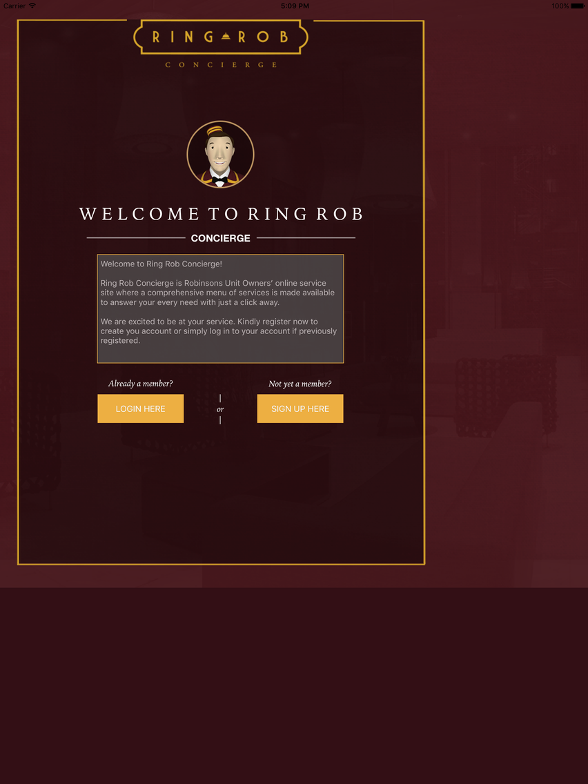 Ring Rob Concierge poster