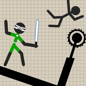 Krieger Stickman Kampf Held