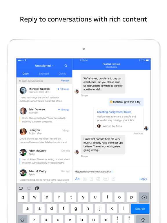 Intercom Conversations 海報