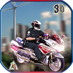 飛行摩托車 - 真正的警察飛行員直升機