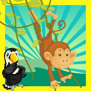 A Crazy Jungle Experience Kid-s Game-s with Teach-ing and Play-ing Task-s