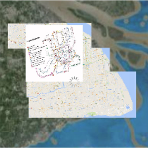Shanghai Scaled Subway Map