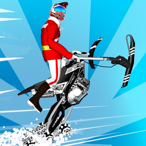 snowbike stunt rider