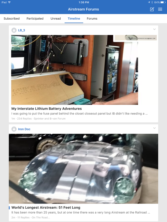 Airstream Forums poster