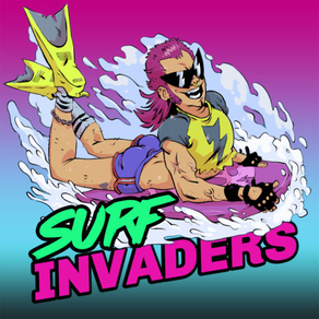 Surf Invaders Stickers