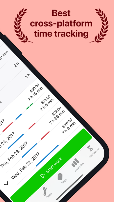 WorkingHours • Time Tracker poster