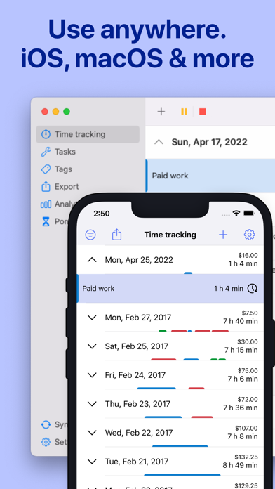 WorkingHours • Time Tracker poster