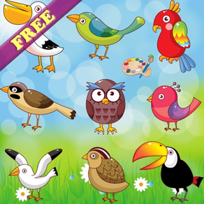 Malvorlagen : Vögel ! - Malbuch KOSTENLOS - Spiele für Kinder - app für Kinder - Ausmalbilder