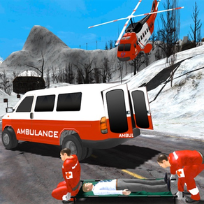 Hügel-Krankenwagen-Parken Sim- Rescue-Antrieb 17