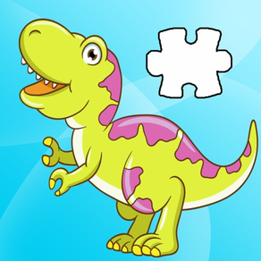 Dinosaurier-Puzzlespiel-Spaß Für Kinder Geben Frei