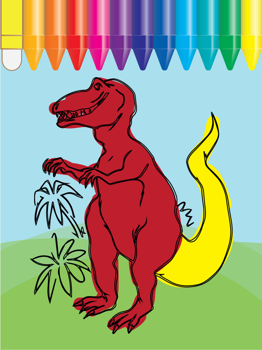 Dino Coloring and ABC 123 Tracing Games for kids practice for iOS ...