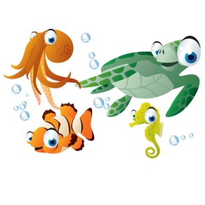Sea Life Big Eyes Collection Stickers Mania