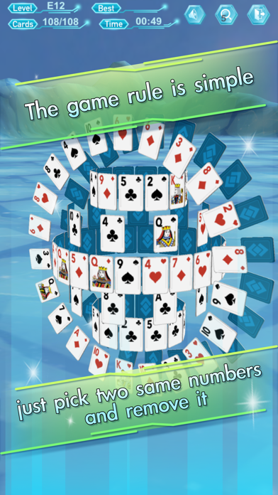 Card Stacking 3D poster
