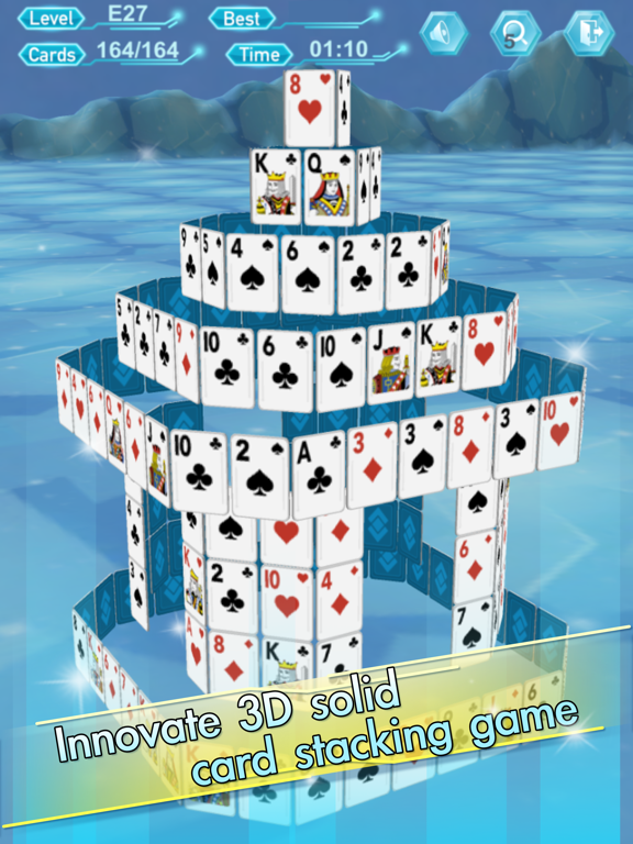 Card Stacking 3D poster