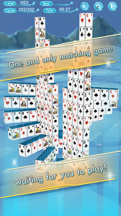Card Stacking 3D poster