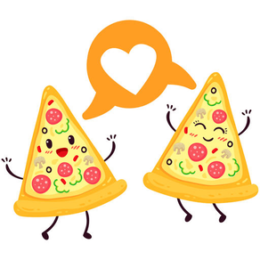 Pizza sticker pack I Love Pizza stickers