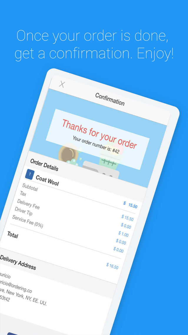Laundry Ordering App poster