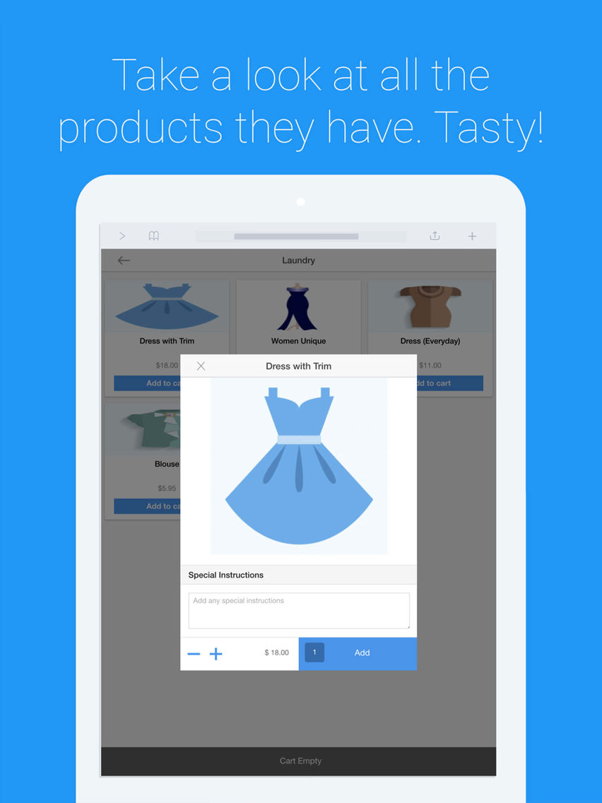 Laundry Ordering App poster